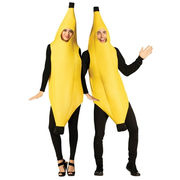 Imposta Costumes Ultimate Banana Couples Halloween Costume, Adult OS & Adult XXS, Yellow, 10245 (1210-OS & 1210-XXS)