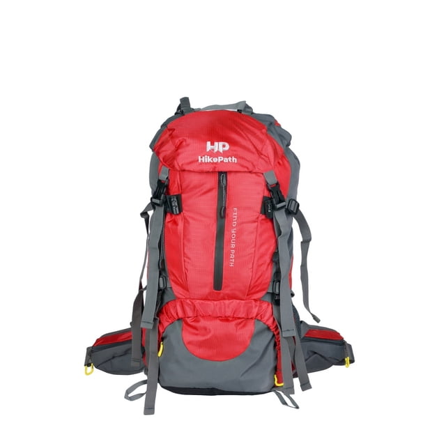 Mochila de Senderismo 50L (45L+5L) para Viaje y Campismo de Hombre y Mujer con Multiples Compartimentos