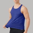 thumbnail image 6 of Mens Athletic Tank Top Sleeveless Crew Neck Mesh Breathable Muslce T-Shirt Workout Sport Tee Fathers Gift, 6 of 8