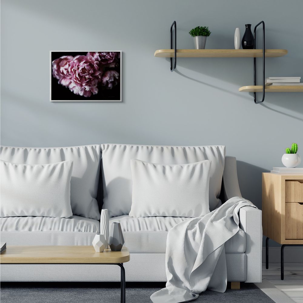 Stupell Industries Withered Pink Bouquet Up Close Minimal Photograph Framed Wall Art Design by Elise Catterall, 16" x 20", Gray Framed