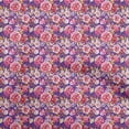 thumbnail image 1 of oneOone Viscose Jersey Dark Purple Fabric Florals Sewing Fabric By The Yard Printed Diy Clothing Sewing Supplies 60 Inch Wide, 1 of 4