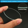thumbnail image 4 of Unique Bargains 2.36x0.08' Dia Flashlight Glass Lens, 2 Pcs Polished Edge Glass Lens, Transparent, 4 of 5