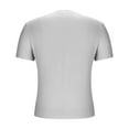 thumbnail image 5 of Women's Casual Basic Going Out Crop Tops Slim Fit Short Sleeve Crew Neck Tight T Shirts Gray XL, 5 of 6