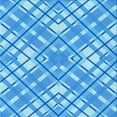 thumbnail image 1 of Ahgly Company Machine Washable Indoor Square Transitional Neon Blue Area Rugs, 6' Square, 1 of 7