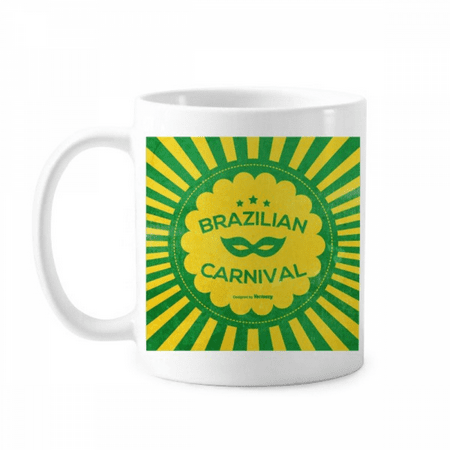 

Rio Brazil Carnival Passion Mug Pottery Cerac Coffee Porcelain Cup Tableware