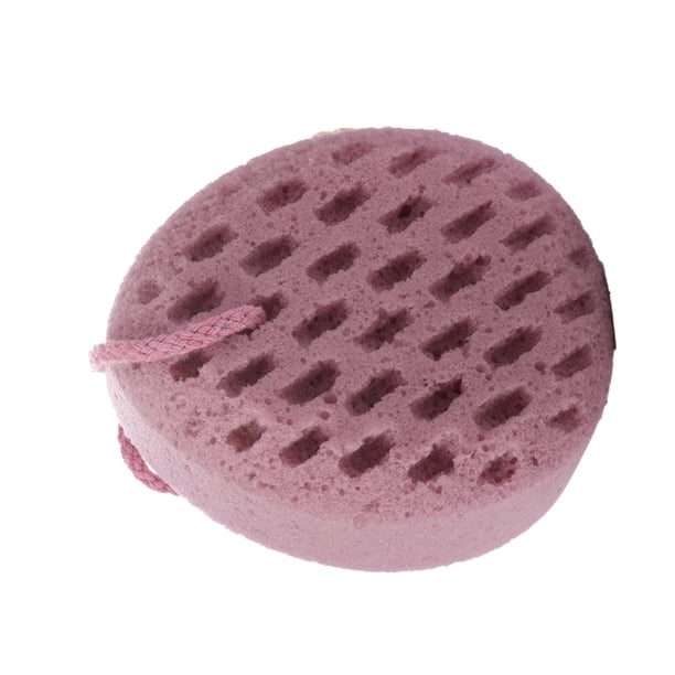 Yuarrent Esponjas de baño exfoliante piel muerta suavidad masaje corporal depurador malla trasera transpirable limpieza SPA baño para Suministros de limpieza para el hogar Violeta Yuarrent HA060937-03B