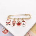 thumbnail image 3 of Pins Bag Decoration Snowman Jewelry Gift Tightening Safety Pins Christmas Brooches Dress Shawl Clips Waistband Pin, 3 of 4