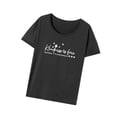 thumbnail image 3 of Camiseta para mujer Verano Tops Recuerdo Suave Camiseta Básica Cuello Redondo Camiseta para Viajar L, 3 of 8