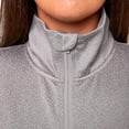 thumbnail image 4 of Mondetta Womens Half Zip Pullover Storm Front Gray XL, 4 of 4