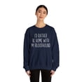 thumbnail image 3 of Bloodhound Dog Mom Mothers Day Sweatshirt, Gifts, Crewneck, 3 of 4