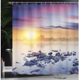 thumbnail image 4 of Ambesonne Universe Shower Curtain, Magic Aurora Borealis, 69"Wx84"L, Multicolor, 4 of 5