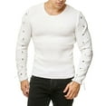 thumbnail image 2 of Vedolay Pullover Sweaters for Men Cute Graphic Loose Tunic Shirt Casual Pullover Sweaters White,M, 2 of 2