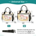 thumbnail image 2 of Ckdifva Unicorn Sleep Moon Cooler Bag Cooler Cooling Tote Lunch Bag Lunch Box Front Pocket with Shoulder Strap, 2 of 6