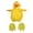 Yellow, variant on Kids Easter Hooded Top and Shoes Set Dress up Party Outfit Cute Clothes for Girls 5-6 Years