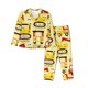 thumbnail image 1 of Balery Funny Construction Vehicles Conjunto de Pijama con Estampado para Mujer, Conjunto de Dos Piezas con Manga Larga, Ropa de Dormir Suave con Bolsillos, Pijamas Cómodos-Small, 1 of 7