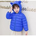 thumbnail image 5 of 2-7T Winter Hooded Down Coats for Kids Baby Boys Girls Solid Ultralight Puffer Padded Jacket with Hoods Bear Ear Toddler Snow Outerwear, 5 of 7