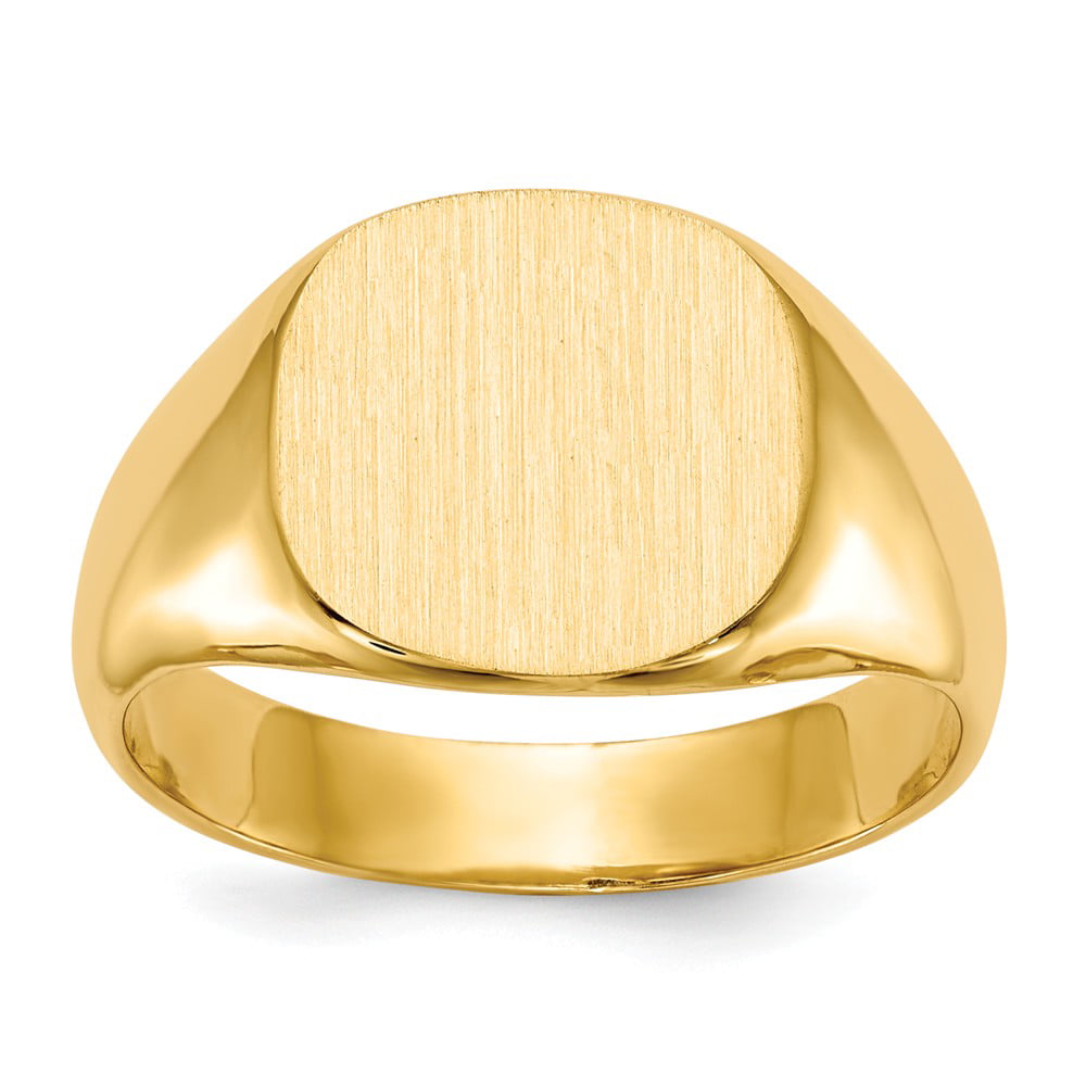 Mia Diamonds 14k Yellow Gold Signet Ring
