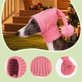 thumbnail image 6 of Dog Hat Snood Beanie with Pom Cozy Polyester Headwear for Small Dogs Christmas Walks Photo Outfits, 6 of 8