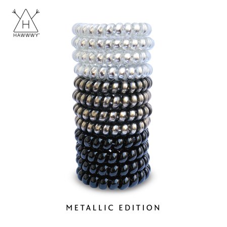 Spiral Hair Tie 12 Pack Coil Hair Tie Phone Cord Hair Tie