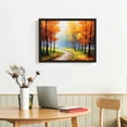 thumbnail image 2 of Nawypu Autumn Maple Leaf Wall Art Maple Trees Forest Canvas Prints Colorful Fall Natural Landscape Picture Bedroom Office Decor Frame, 2 of 4