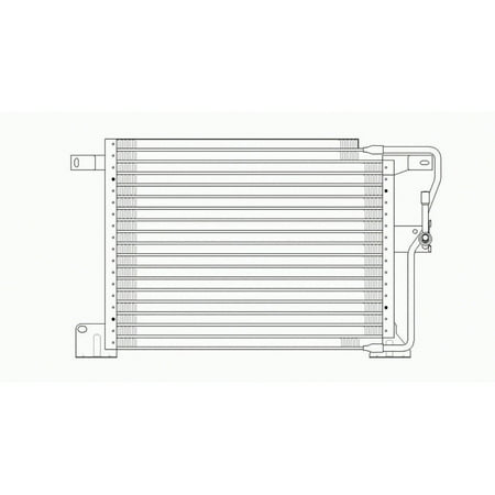 Air Conditioning Condenser for 93-98 Jeep Grand Cherokee CH3030153