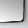 thumbnail image 6 of Vinnova Design Mutriku 48 in. W x 32 in. H Rectangle Metal Wall Mirror in Brushed Black, 6 of 8