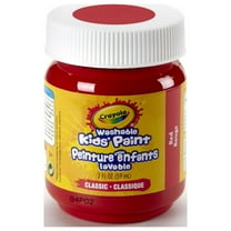 Crayola Red Washable Kid's Paint Pots, 2 ounces, Craft Projects