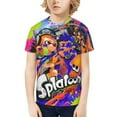 thumbnail image 4 of Splatoon Garçons Filles T-Shirt à Imprimé Graphique 3d Col Rond Manches Courtes, 4 of 7