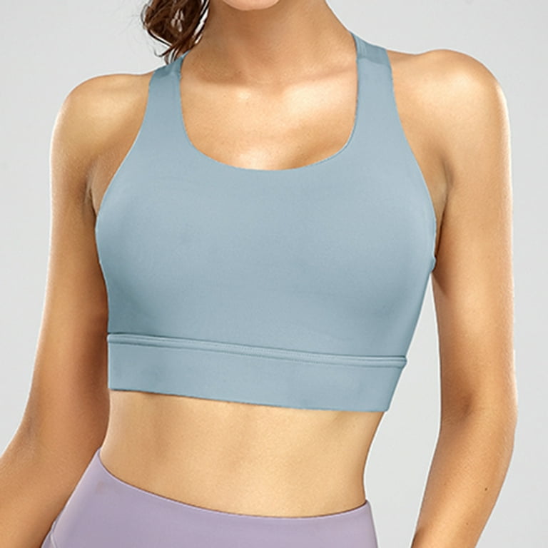Bigersell Cute Sports Bras for Women Summer Sports Bras for Women Padded  Push-Up Bra Style B1378 V-Neck Back-Smoothing Bras Pull-On Bra Closure Big  