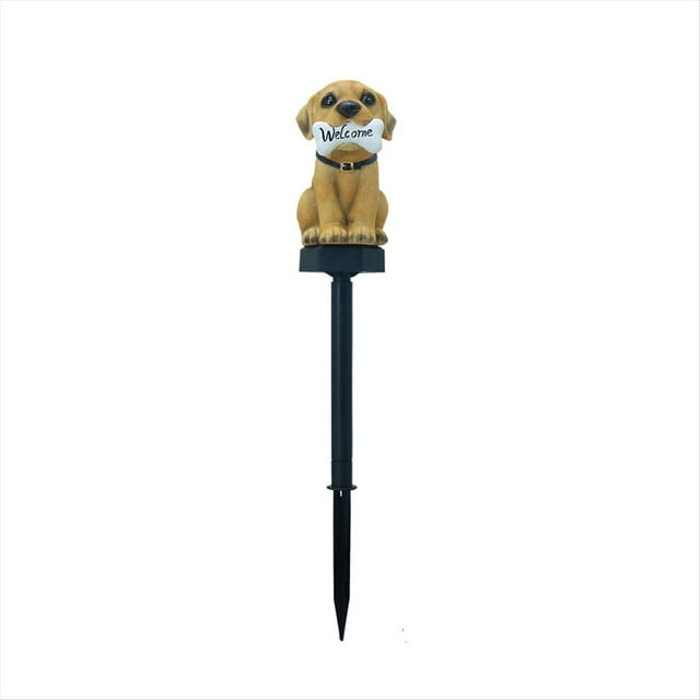 Puppy Solar Lawn Garden Lámpara de Patio Al Aire Libre -Insertado Paisaje Lámpara Decorativa