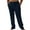 Navy Blue, variant on Sherrylily Men Loose Fit Straight-Legs Elastic Drawstring Waist Summer Long Pants