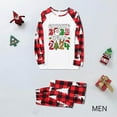 thumbnail image 4 of Penkiiy Christmas Pajamas for Family Matching Pjs Set, Red Plaid Reindeer Holiday Xmas Pajamas for Women Men Kids Red L, 4 of 6