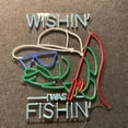 thumbnail image 3 of Handmadetneonsign Wishin' I Was Fishin' Neon Sign, Fishing Lovers Wall Art Decor, Funny Fishing Wall Decor, 3 of 5