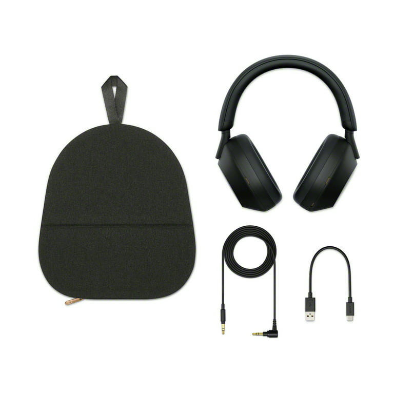 Sony WH-1000XM5 Headphones – Wireless Bluetooth Sony Noise  Canceling Headphones Bundle with Audio Cable, USB Cable, Case, Airplane  Jack Adapter, Cloth - Sony XM5 Headphones, Sony WH1000XM5, Black :  Electronics