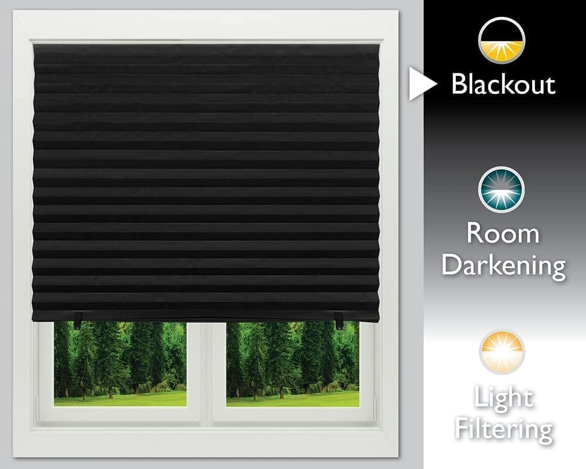 Redi Shade No Tools Original Light Filtering Pleated Paper Shade Galaxy, 36" W x 72" L, 4 Pack