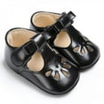thumbnail image 1 of Newborn Baby Girls PU Leather Shoes Prewalkers Boots Non-slip Shoes First Walkers, 1 of 3