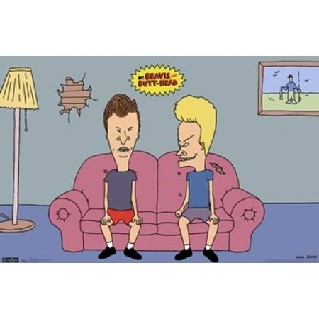 Beavis Butt Head Couch Poster Print Walmart Com