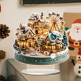 thumbnail image 4 of Village House Christmas Party Decorations - 2D Flat Acrylic Christmas House Decorations Indoor Shelf Tabletop Decor, 4 of 5
