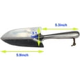 thumbnail image 3 of Creative Calibration Gardening Yard Stainless Steel Trowel Shovel Spade 11", 3 of 5