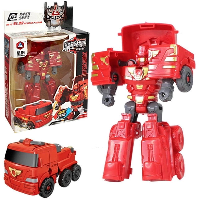 Juguete 5 en 1 que cambia de forma, conjunto de vehículos de juguete, coches, Robot, conversión de juguetes, conjunto de figuras de acción de Robot para niños