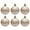 Beige, variant on CuiLiyq 6 PCS Vintage Christmas Ornaments for Tree Decorations, 2.36 Inch Shatterproof Snowflake Relief Christmas Ball, Plastic Balls for Home Holiday Wedding Party Decoration (Silver)