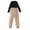 Beige, variant on Baby Girl Outfits 3-6 Months Fall Insulated Clothes for Girls 10-12 Tight Fit Leisure Girl Sets Size 6 with Pocket Khaki,10-12 Years