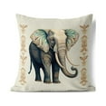 thumbnail image 5 of Elephant Lines Throw Pillow in Gray 18 x 18, 5 of 5
