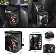 thumbnail image 4 of Xoenoiee Horse United States Flag 15 PCS Car Seat Cover Full Set, with Steering Wheel Cover Seat Belt Strap Cover Trash Can Rear View Mirror Cover Coaster Keychain Air Vent Storage Bag, 4 of 7