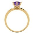 thumbnail image 4 of Solitaire Engagement Ring for Women - 1ct Natural Amethyst in 14K Yellow Gold Promise Ring, 4 of 6