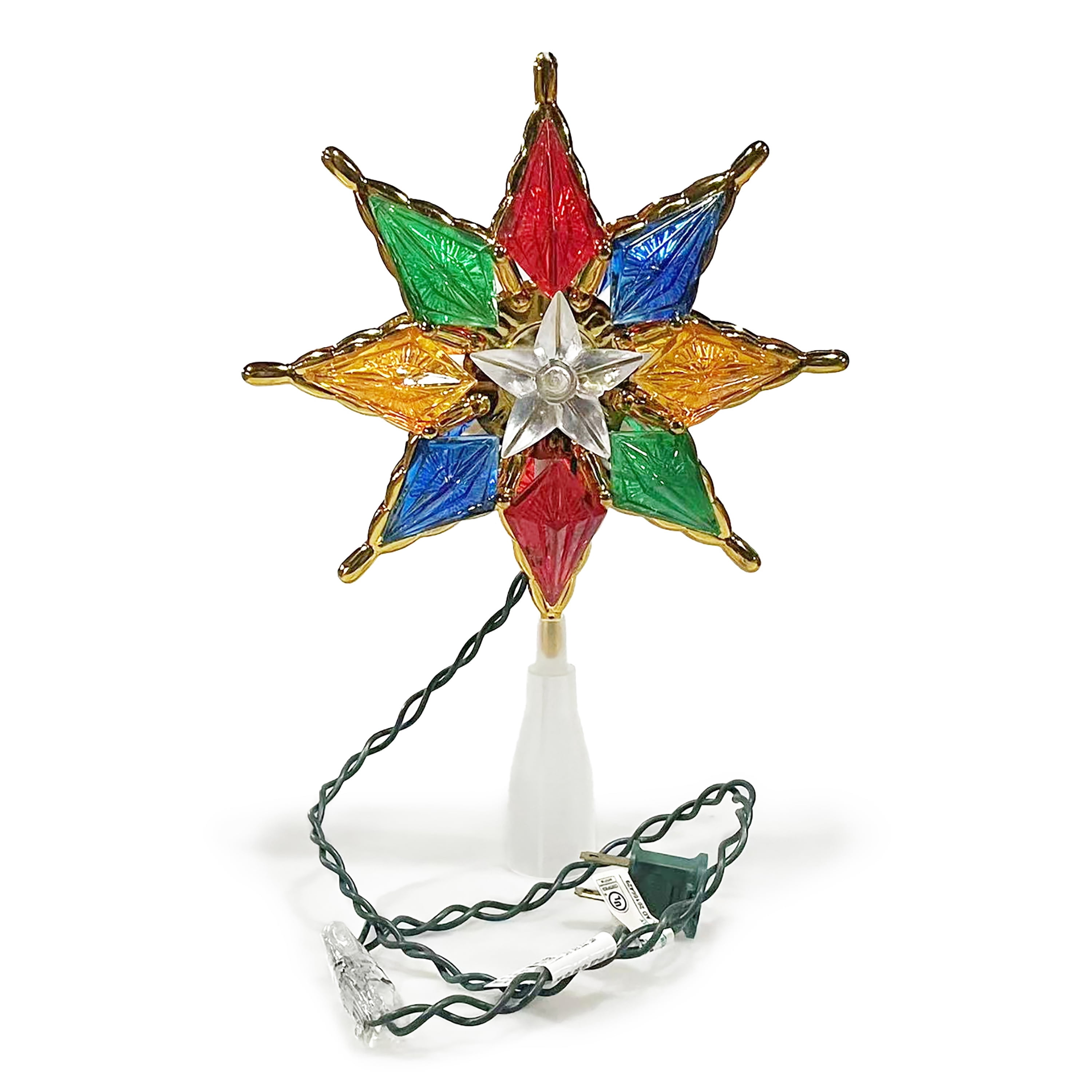 LED Star Christmas Tree Topper, Multicolor, 8", by Holiday Time