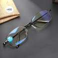 thumbnail image 3 of Gafas De Lectura Con Bloqueo De Luz Azul, Antifatiga, Plegables, Para Presbicia, Para Hombres Y Mujeres+400 Marco Negro, 3 of 7