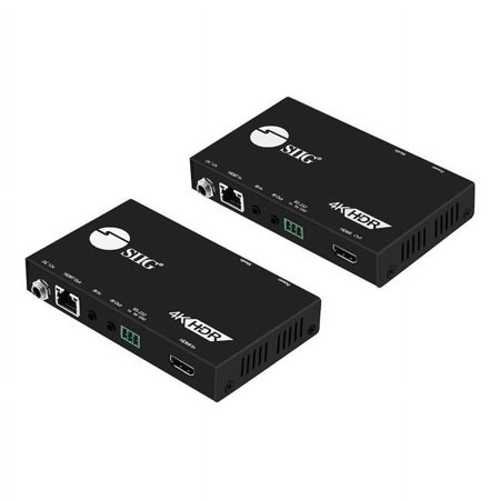 UPC: 0662774041155 | SIIG 4K Hdr Hdmi2.0 Hdbaset Extender Single Cat5E/6 W/ Rs-232 & Ir 100M  CE-H23311-S1 (8JX683)