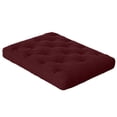 thumbnail image 4 of Loosh Home  10" Canvas Futon Mattress Burgundy Twin, 4 of 5