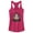Dark Pink, variant on Junior's Snow White and the Seven Dwarfs Evil Queen Pumpkin Racerback Tank Top Cancun X Small